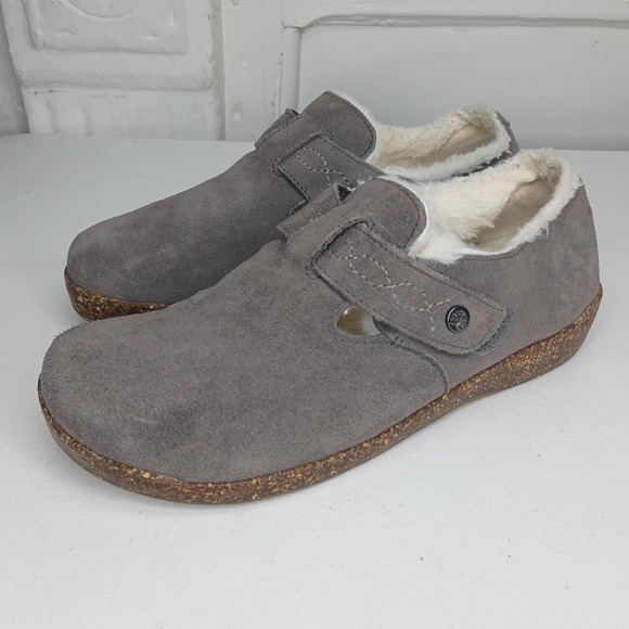 Earth Origins Shoes - Earth Origins Aurora Jade insulated grey suede slip-on shoes women's 10